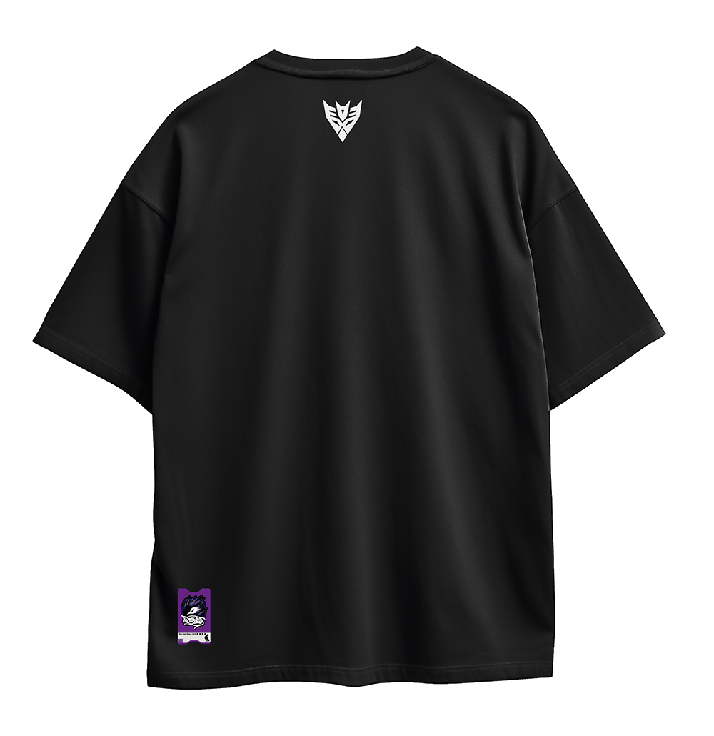 Oversize T-Shirt "JANK BTCH MORD" – Motiv im Halbtonraster