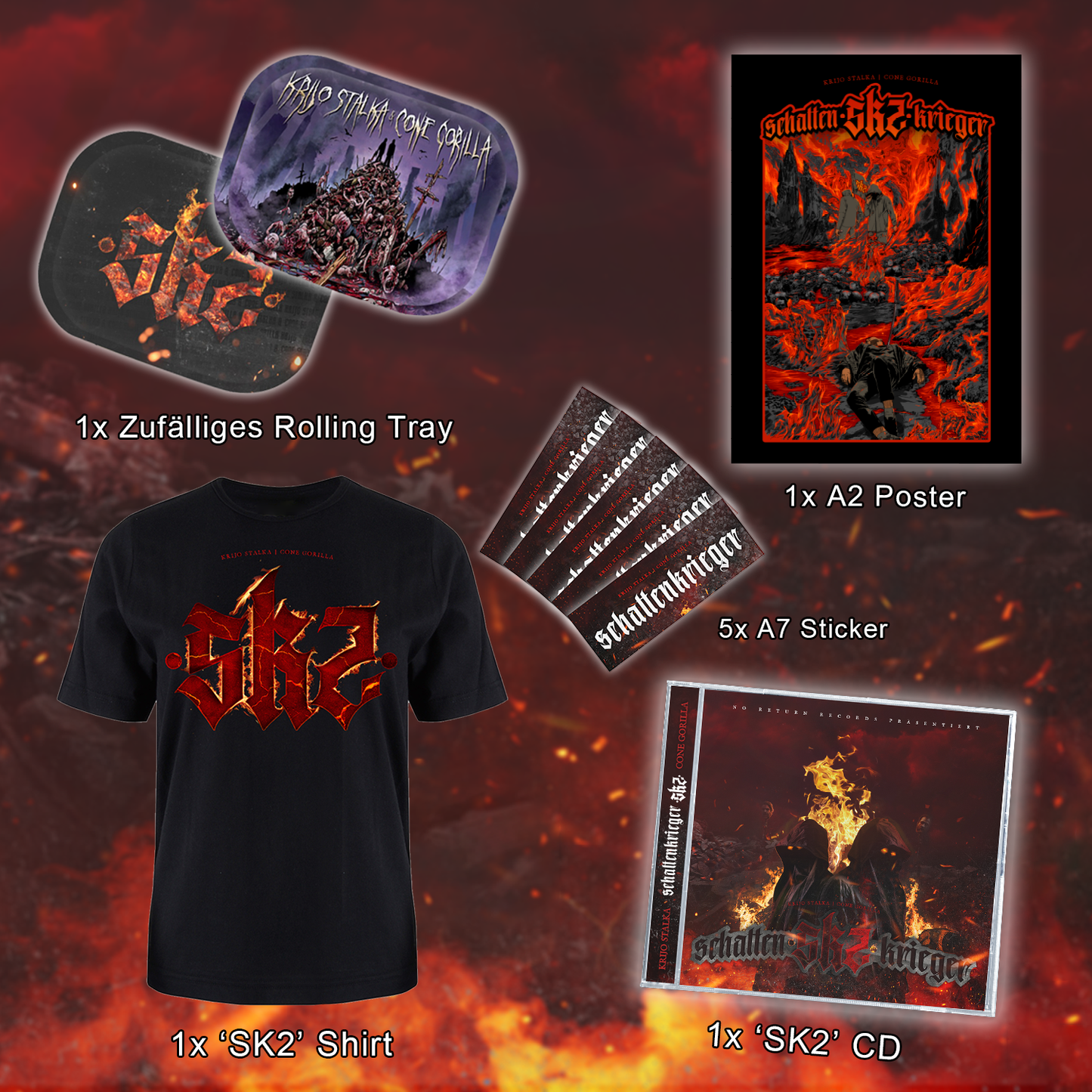 Krijo Stalka & Cone Gorilla - Schattenkrieger Vol. 2 | BUNDLE