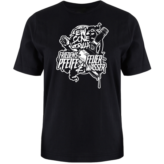 'Friedenspfeife & Feuerwasser' - Shirt [schwarz]
