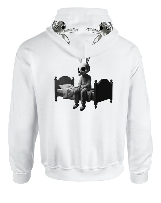 'Chrome Bunny' - ZIP HOODIE 1 [weiß]